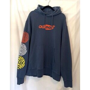 Adidas Pullover Sweatshirt Hoodie Vtg Y2k Men's Size 2XL